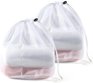 Sac De Rangement En Filet Avec Cintre - Pour Placard, Fruits, Légumes Ou Linge