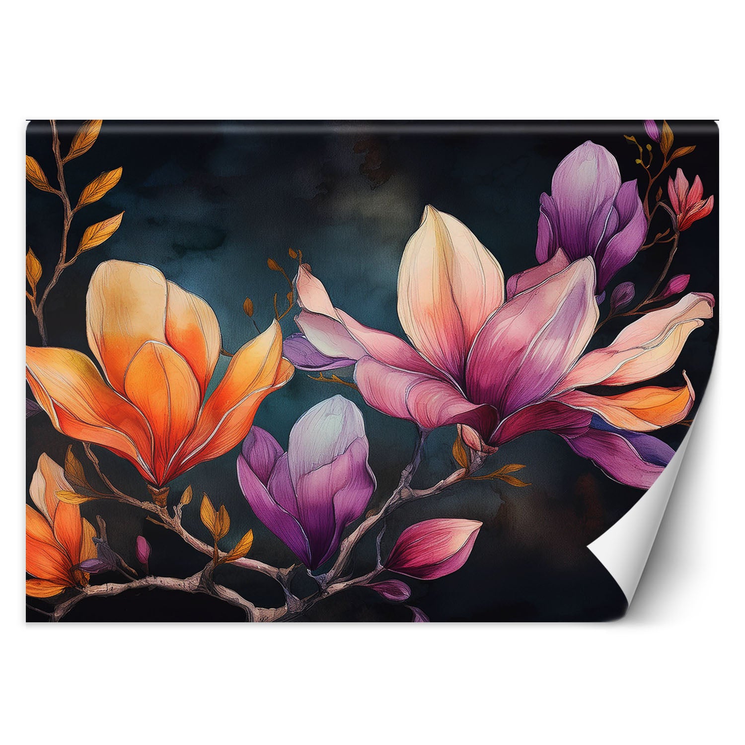 Fototapeta, Malowany płatek magnolii 350x245