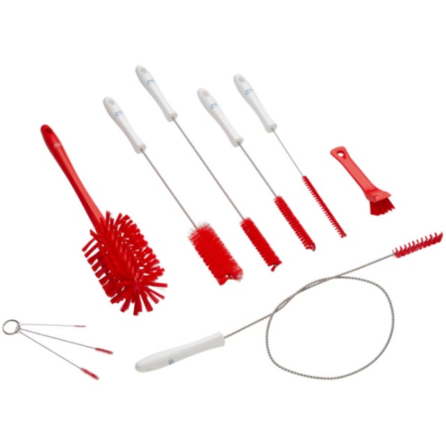 Kit goupillons 5358/4 - 9 tailles de 2 à 90mm de diamètre - Vikan