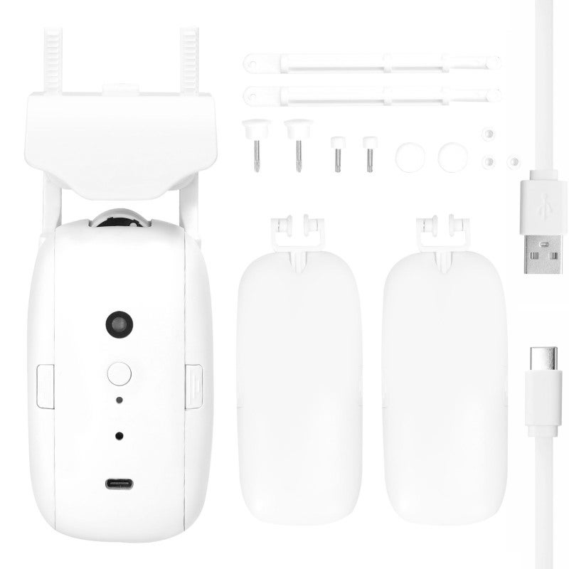 Contrôle Vocal Rideau électrique Moteur Rideau Intelligent HUIOP - WiFi/BT - Commande Vocale - Minuterie - 2 Pièces - Compatible Amazon/Google Robot Rideau électrique