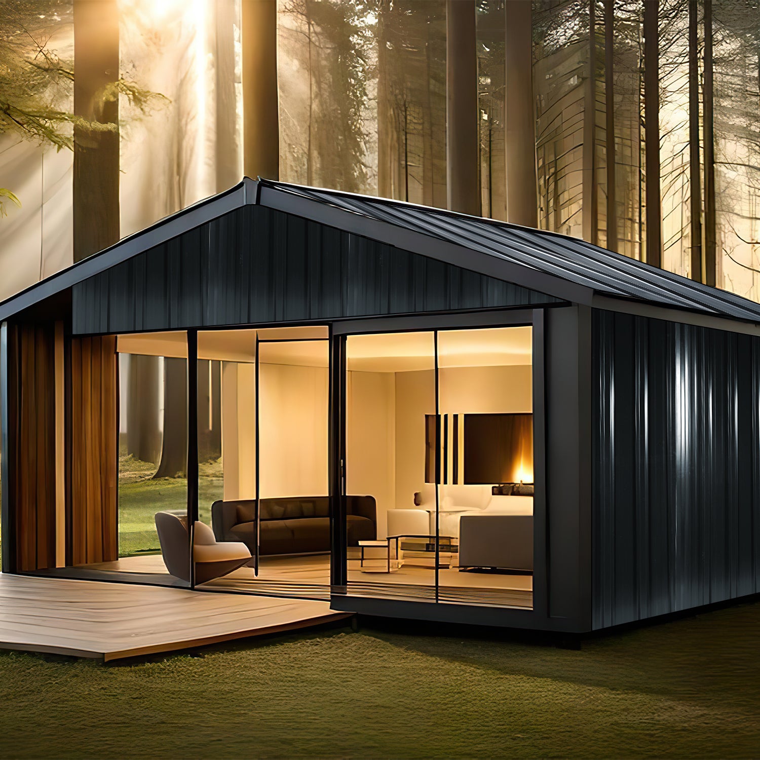 Tôle de toiture / Plaque de toiture l.1,28 m x L.0,46 m, épaisseur : 0,25 mm | Vert | Acier | Surface couverte : 21㎡ (36 pièces) - 5