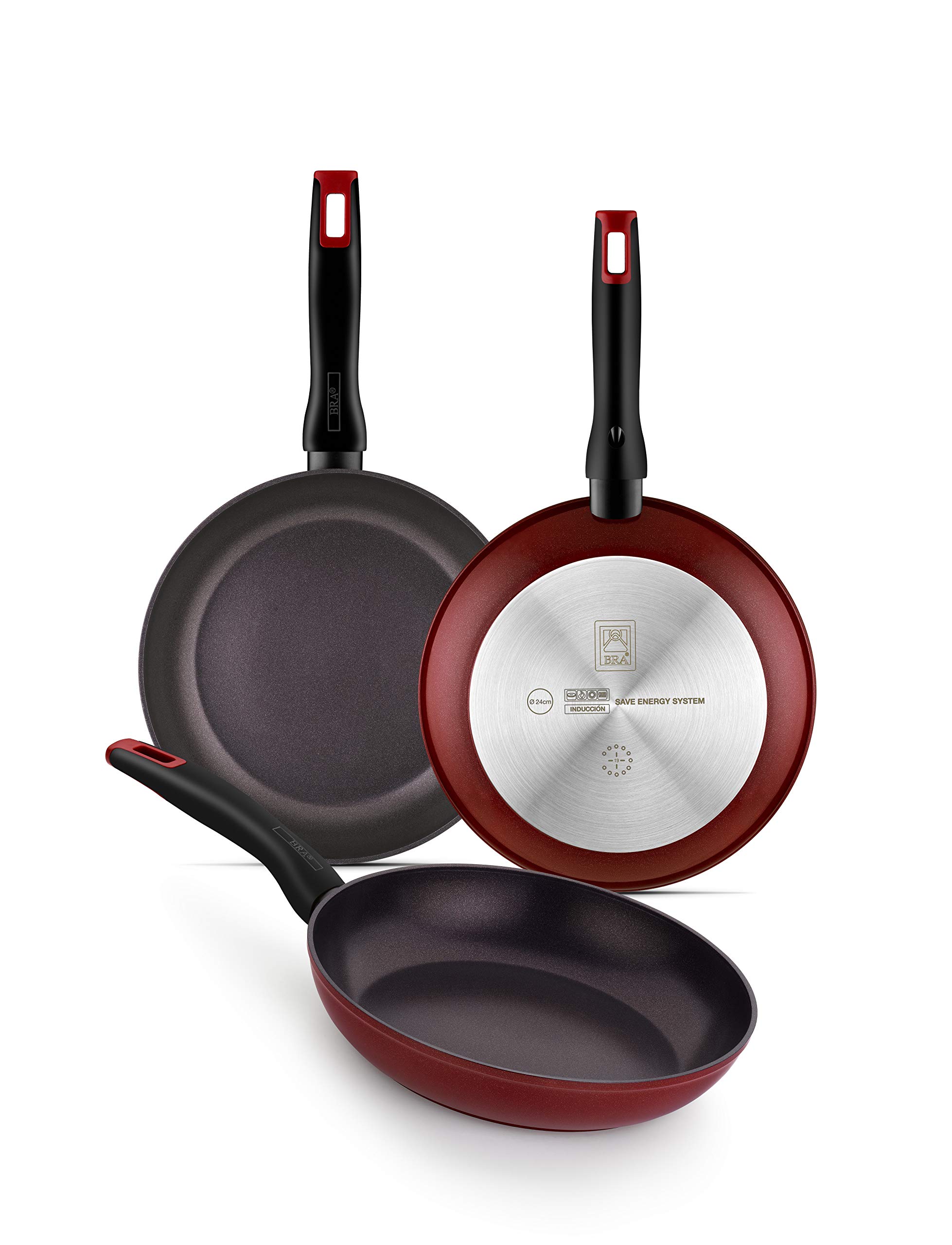 GreenChef Diamond Wok Antiaderente in Alluminio Forgiato con Rivestimento in Ceramica, Adatto a Tutti i Tipi di Fornelli, Induzione, Forno e Lavastoviglie, 28 cm, Nero