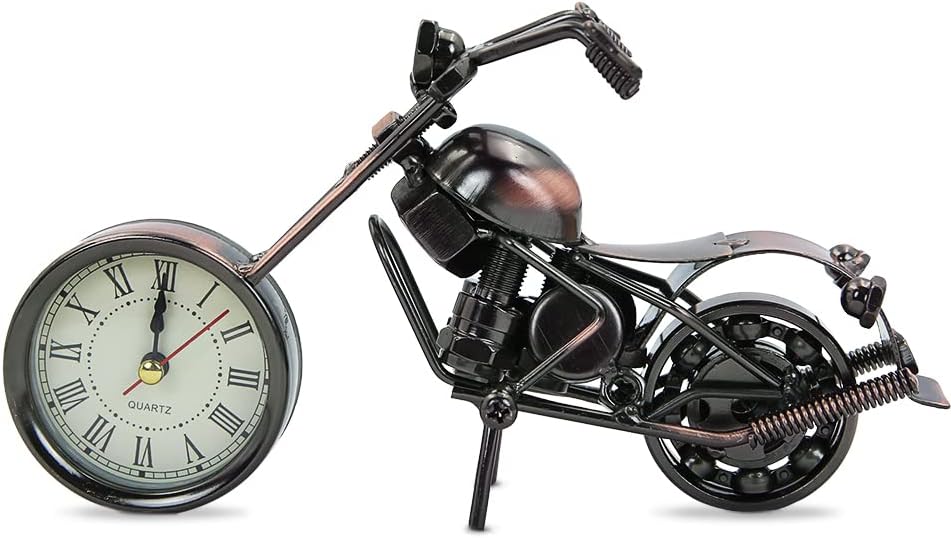 MEIYAXINWIN Modèle Moto Rétro Métal – Miniature Artisanale Vintage, Déco Bureau & Cadeau Moto Lover
