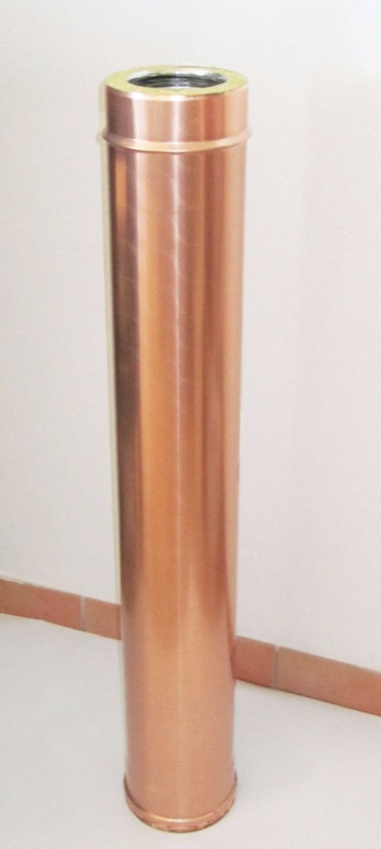 Dwuścienna izolowana miedziana rura zewnętrzna int 100 / ext 150 - 50 cm