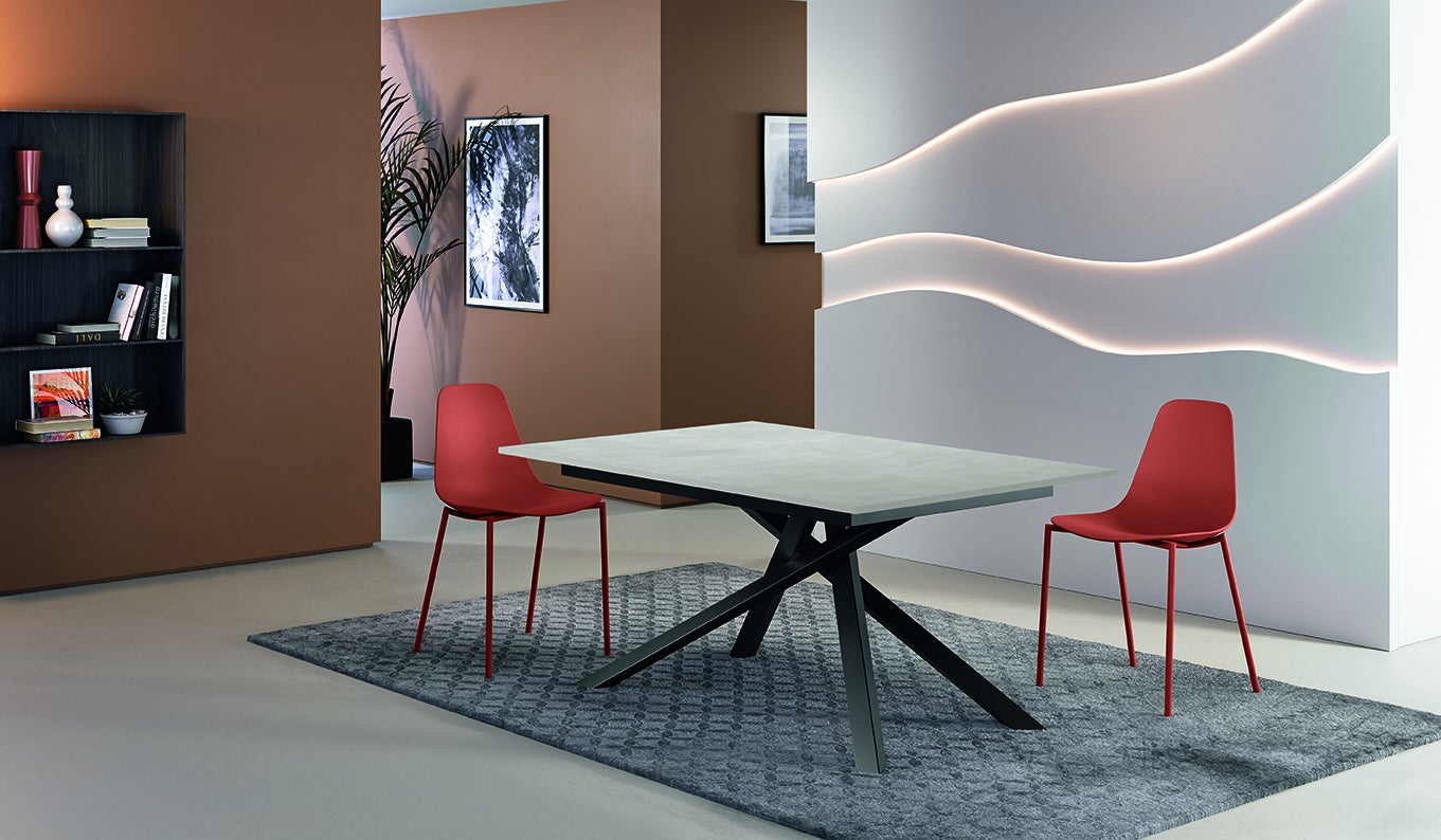 Pulse - Stół rozkładany (140/190 x 90 cm) w kolorze białej melaminy