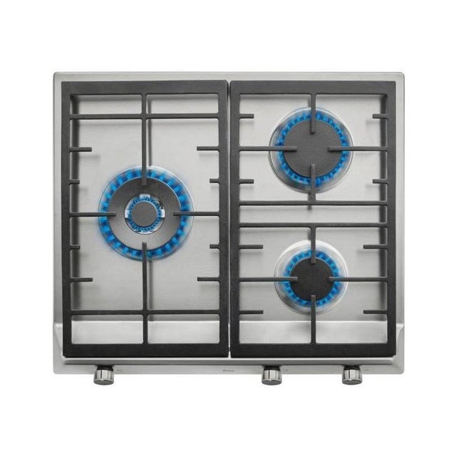 Plaque Au Gaz Teka Ex60.1 3g 60 Cm 60 Cm Acier Inoxydable Noir (3 Feux À Gaz)