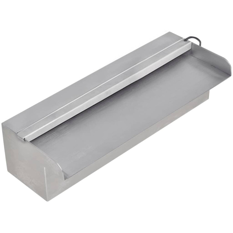 Fuente cascada rectangular led piscina acero inoxidable 30 cm vidaxl