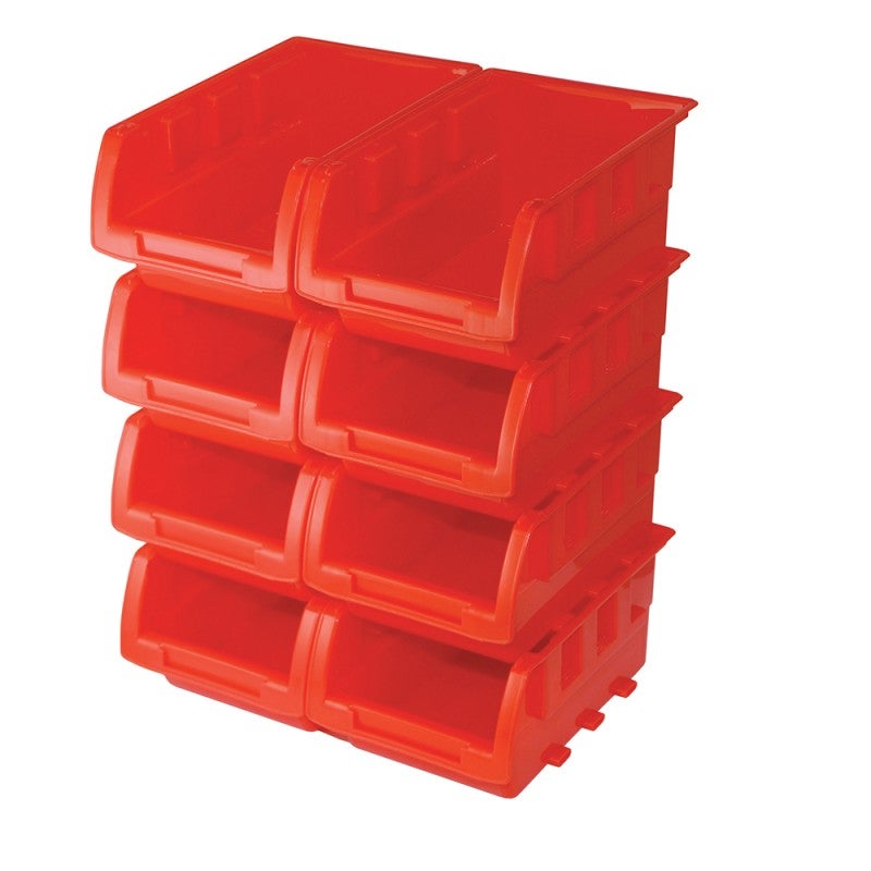 Silverline 250968 - Set 8 cassette impilabili a vista