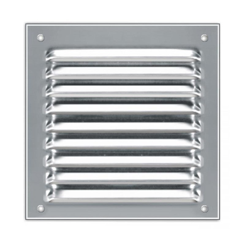 Grille métallique à persienne avec moustiquaire - 2
