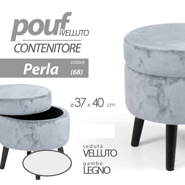BRIAN & DANY Pouf Contenitore Velluto, Cassapanca Contenitore Cubo Poggiapiedi Sgabello Con Piedini, 40 X 40 X 40 Cm, Grigio : Amazon.it: Casa E Cucina