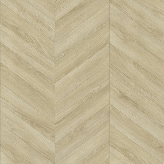 Suelo de vinilo con reverso gris - diseño en espiga - roble claro - rollo 4m x 3m