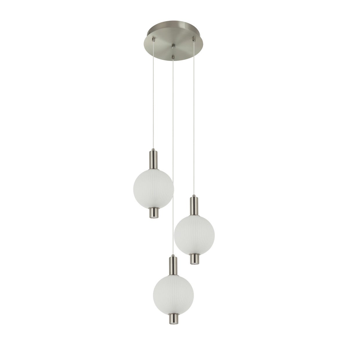 Lampa wisząca LENTI LED 18W Ciepła biel 1507lm srebrna wym: 133 x 35 x 35 cm Italux