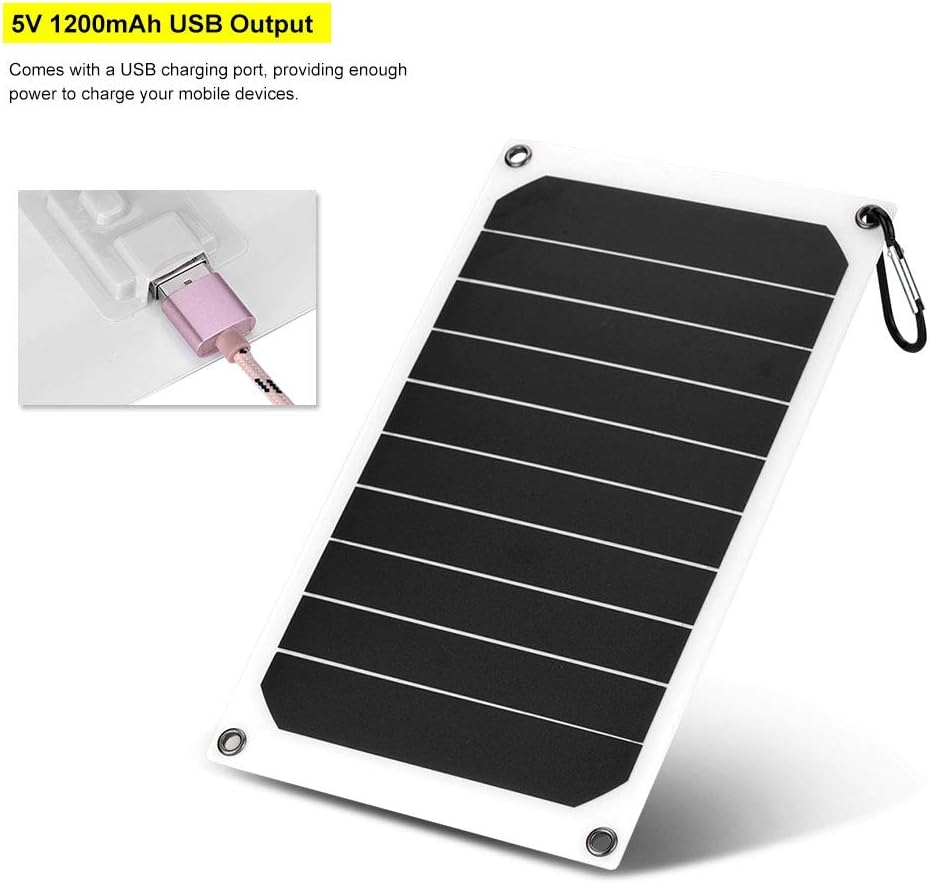 Panneau Solaire Portable 10W 5V – Chargeur USB Étanche IP64, Idéal pour Téléphone Portable et Power Bank en Extérieur - 4