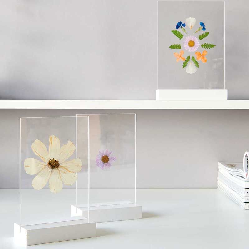 GZGXKJ 4 Scatole Mini Fiori Secchi Naturali Decorativi Con Pinzette per Resina Epossidica, Artigianato, Creazione di Candele, Carta in Resina Fai-da -te