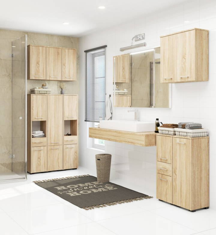 JACOB DELAFON - Colonne De Salle De Bain Nouvelle Vague 2 Portes Gris