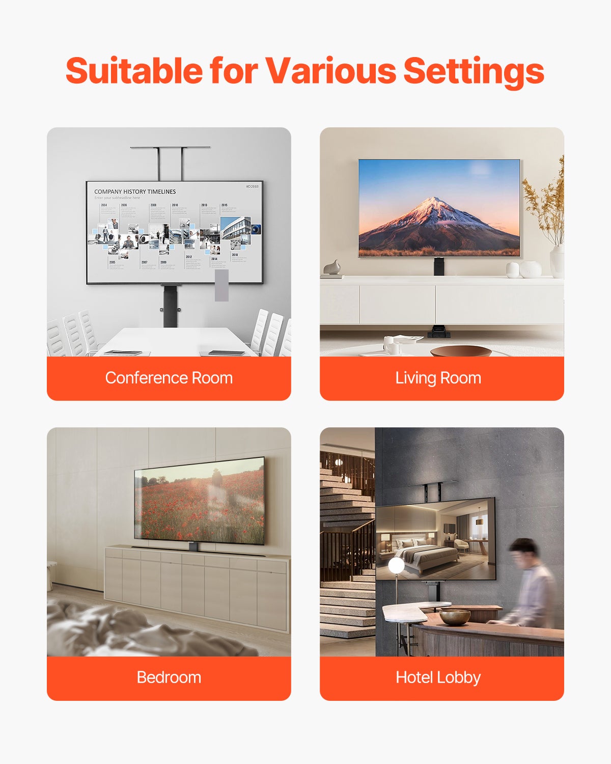 Support TV Motorisé 32-70