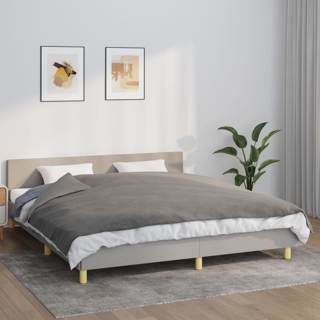 Koc obciążeniowy z poszewką, szary, 155x220 cm, 7 kg, tkanina vidaXL