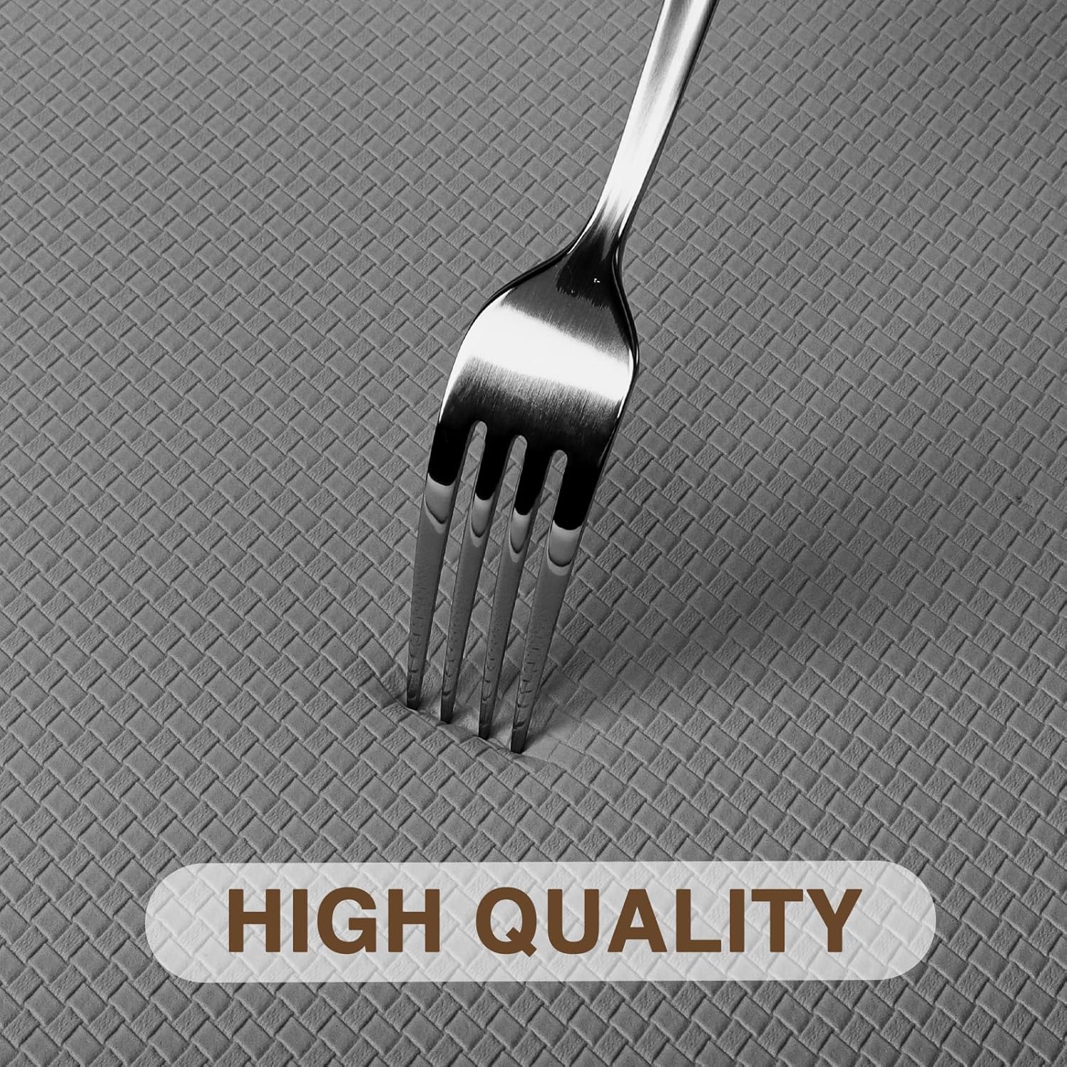 Tapete de cozinha antiderrapante e impermeável para cozinhas, salas de jantar, corredores, lavanderias, cinza - 45 cm x 150 cm - 6