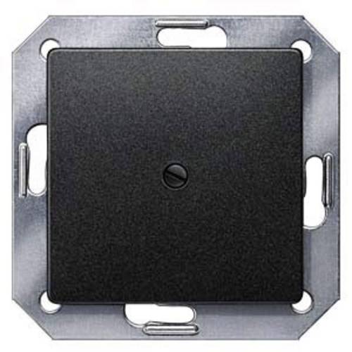 2 Pezzi Di Piastra Cieca Adesiva 1 Gang Quadrata Nera Per Coprire Prese Elettriche Non Usate, Montaggio Senza Viti
