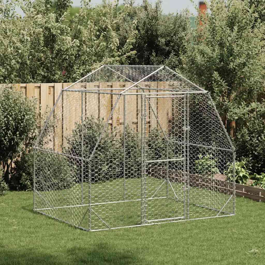 kurnik-dla-kur-2-5x2x2-25-m-stal-vidaxl-leroy-merlin