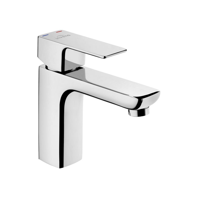 Bateria Umywalkowa Stojąca Jednouchwytowa Stała Wylewka Chrom Invena Nyks