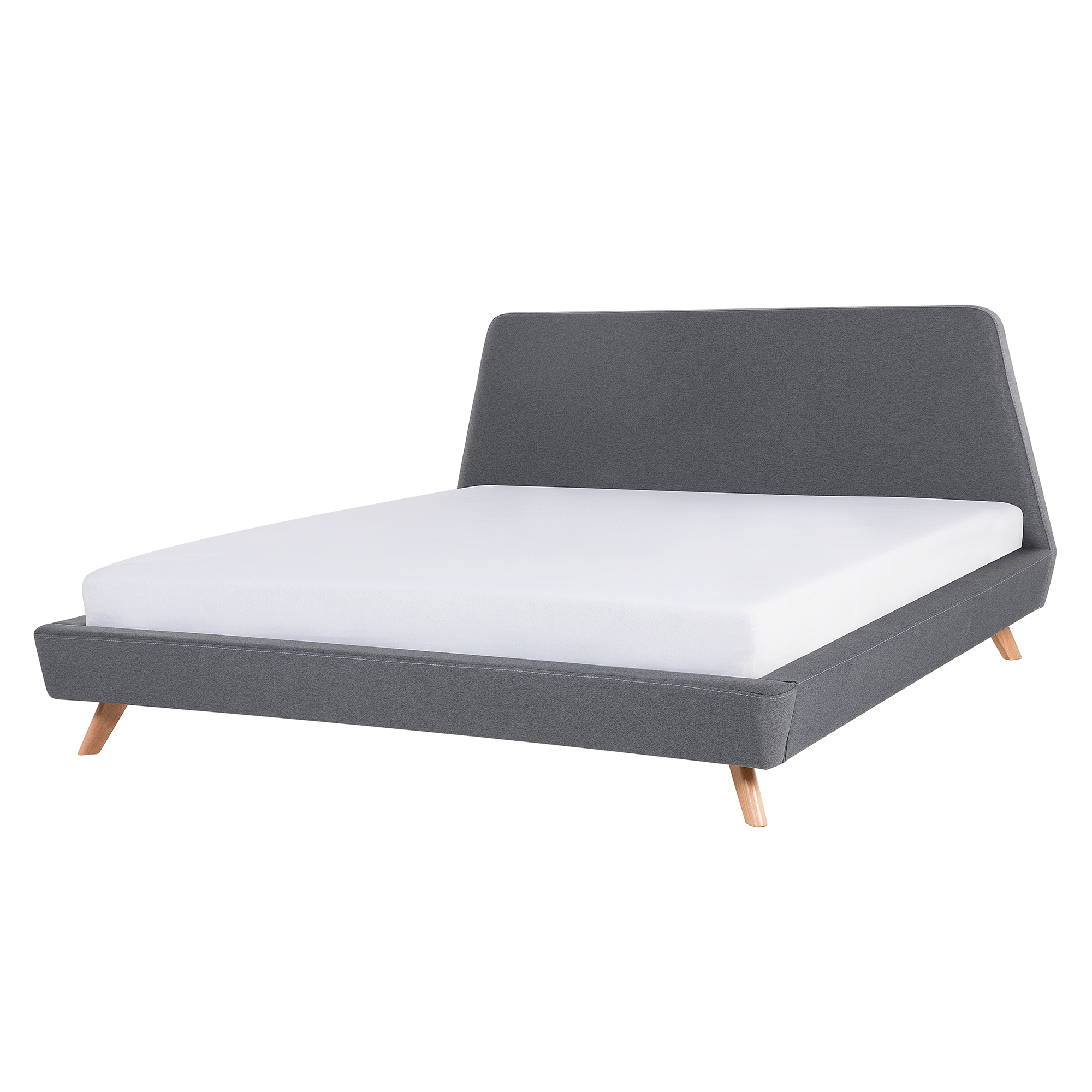 Cama Cabeceira Concha 160 X 200 Cm Veludo Cor-de-rosa LIVAYA