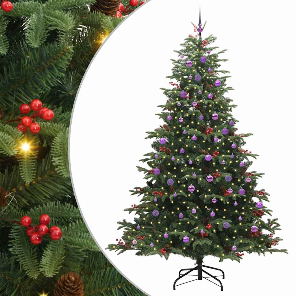 Sztuczna choinka Zielony 240 cm PVC, Metal i Plastik