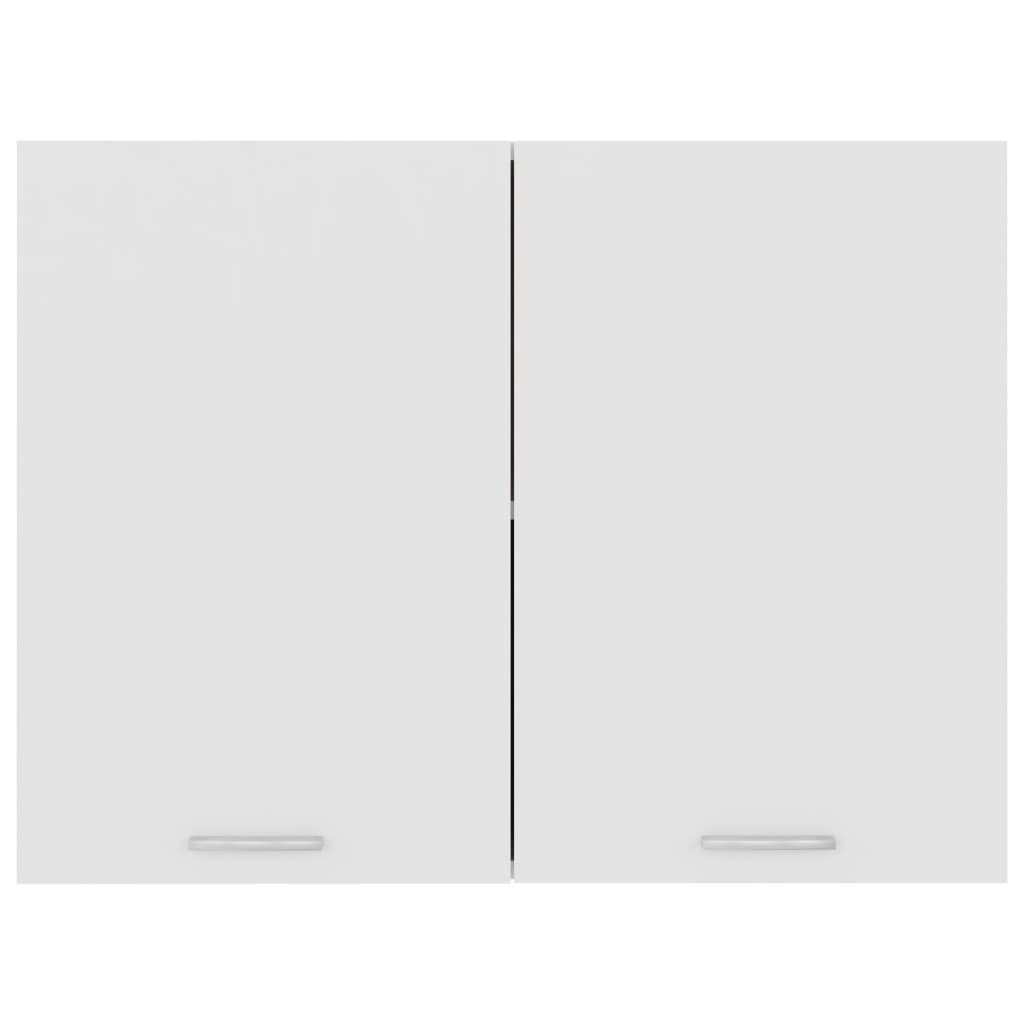 Meuble suspendu Blanc 80 x 31 x 60 cm Bois d'ingénierie - 6