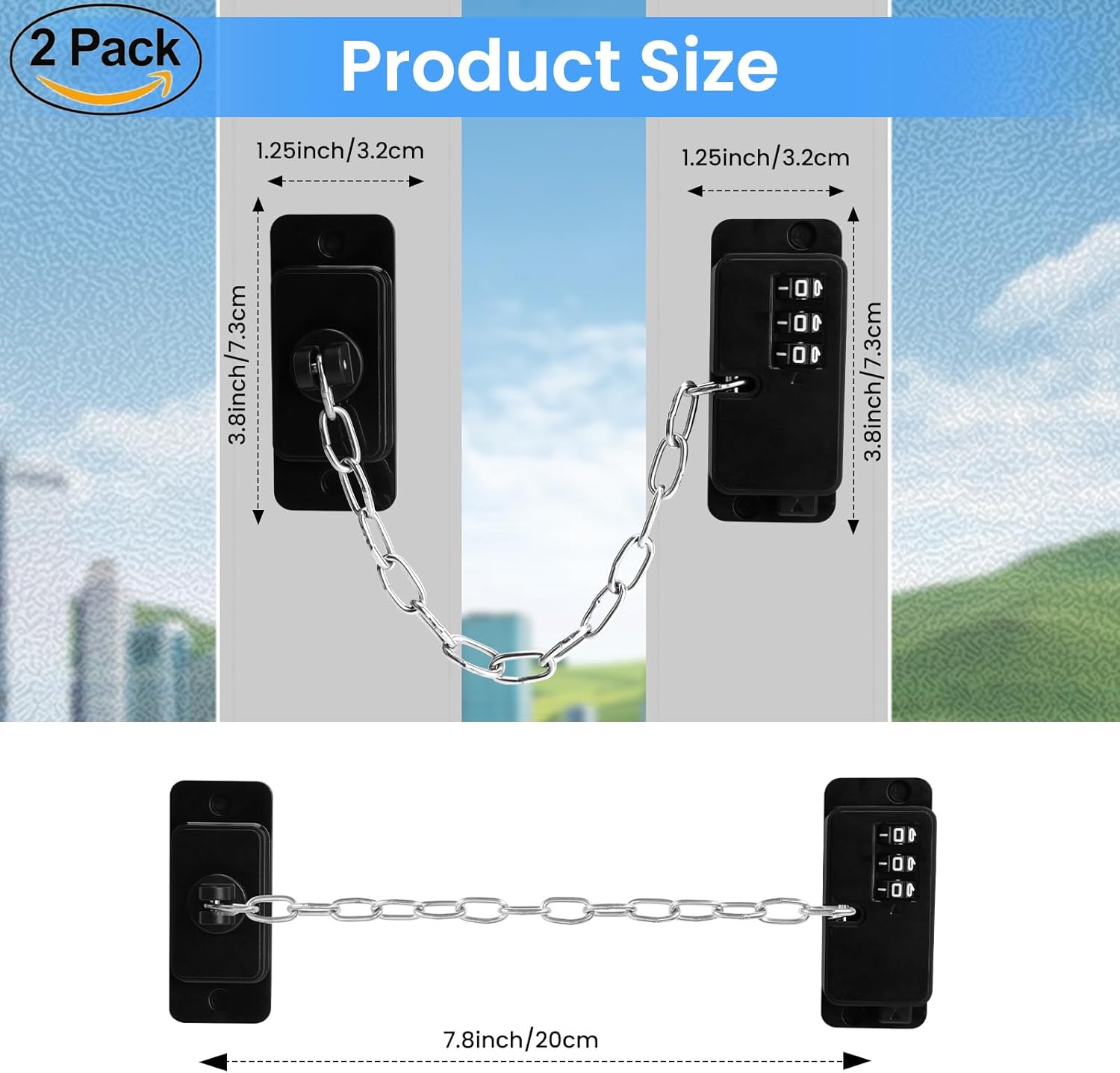 Lot De 2 Verrous De Réfrigérateur Robustes à Combinaison Pour