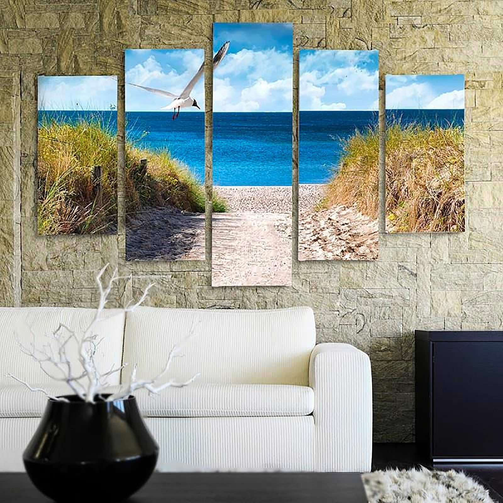 Tableau descente vers la mer - 200 x 100 cm - 4