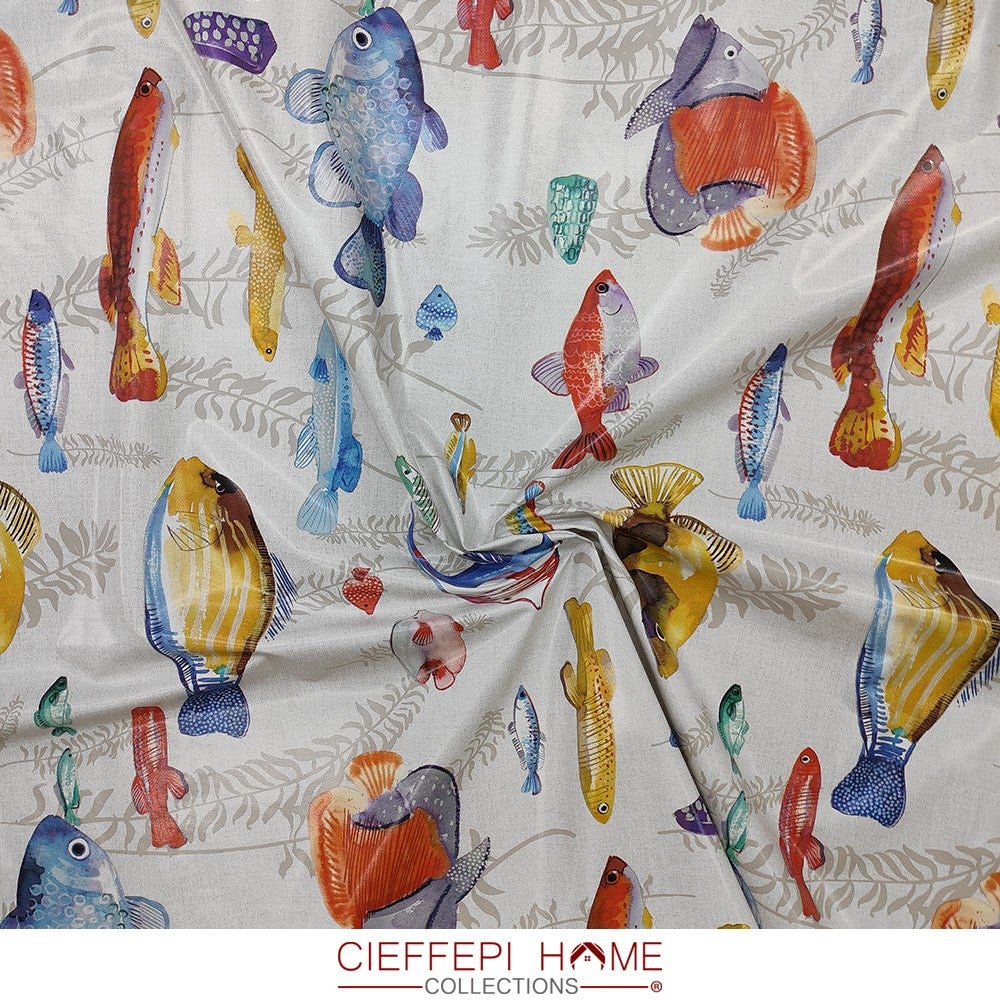 PROCIDA 004 Tovaglia plastificata in PVC stampato 345 gr/m2- varie fantasie e misure - 140x400 cm - 3