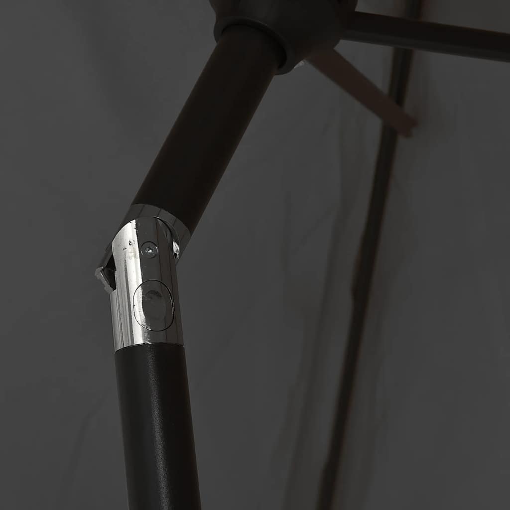 Parasol d'extérieur avec mât en métal 300x200 cm anthracite vidaXL - 6