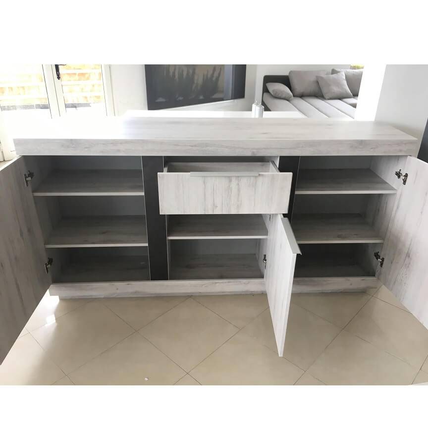 Salle à manger complète LISA Gris - 6