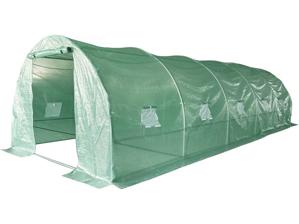 Tunel ogrodowy "Lys" 8 x 3 m - szklarnia - 24 m² - 140 g - zielony