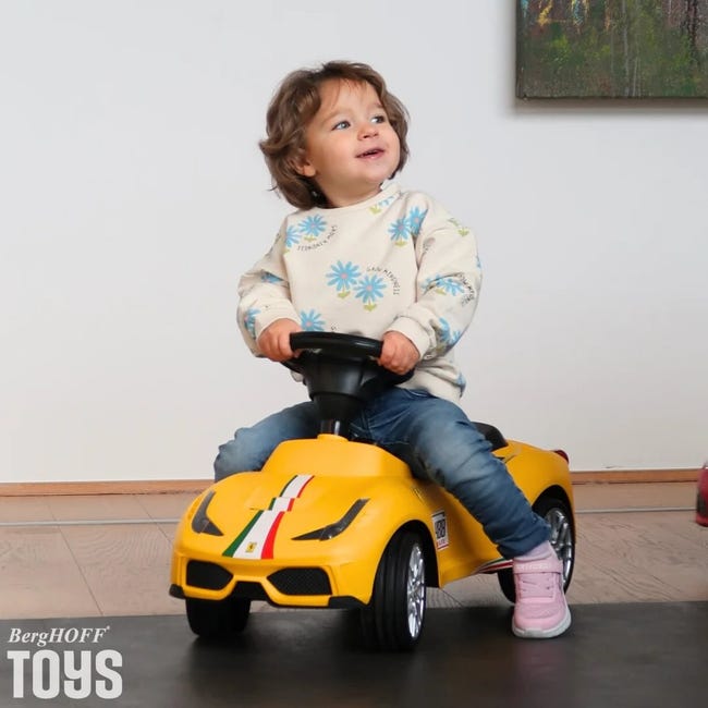 Trotteur Voiture Ferrari 488 Jaune Leroy Merlin1