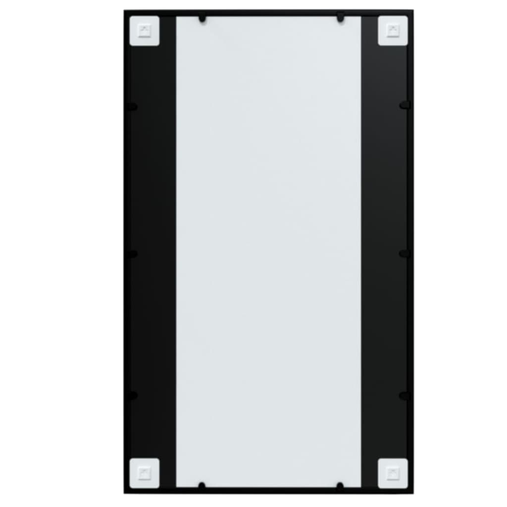 Maison Exclusive - Miroir mural noir 100x60 cm métal - 4