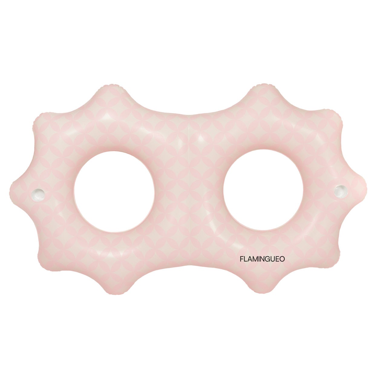 Flamingueo Luna Matelas Piscine Gonflable 204x204x52 Cm – Double, Oreiller, Porte-verres, PVC 0,28mm