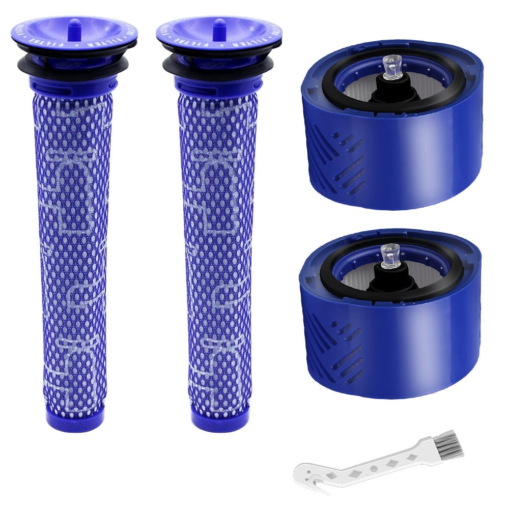 KENSHIRE Lot de 2 filtres V6 compatibles avec Dyson DC58, DC59, V6, V7 KENSHIRE Lot de 2 filtres V6 compatibles avec Dyson DC58, DC59, V6, V7