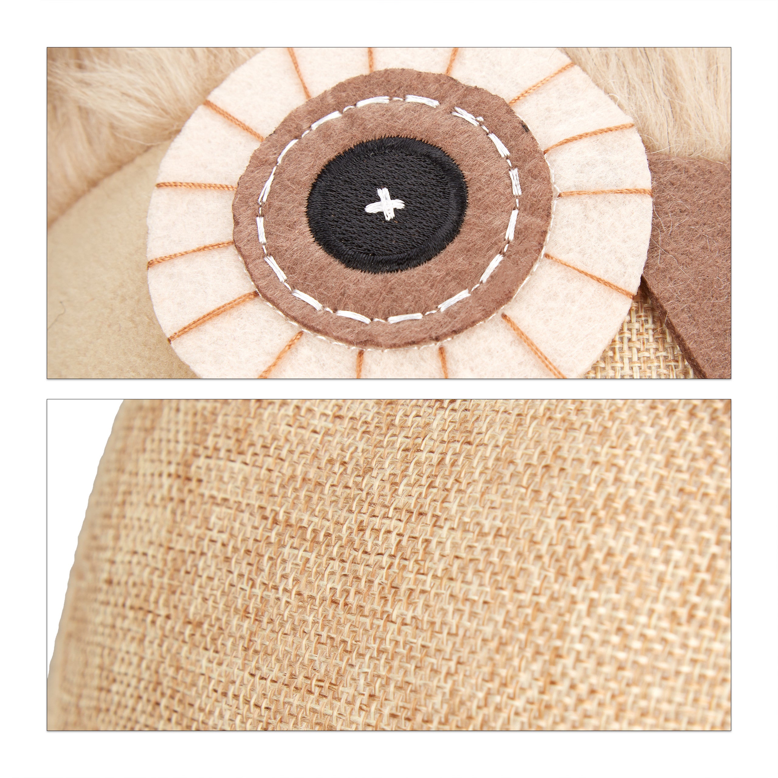 Butoir pour porte Chouette, lot de 3, tampon pour porte décoratif, se tient droit, rempli, intérieur, décoration, marron - 5