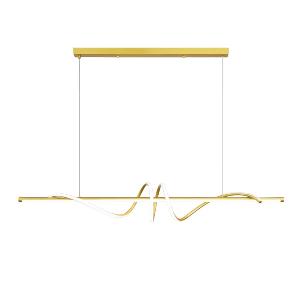 Lampa Sufitowa Wisząca Led Toolight Lhj024-Cp Złoty 120Cm