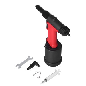 RIVETTATRICE AD ARIA COMPRESSA PNEUMATICA CON RIVETTI KIT DI RICAMBI