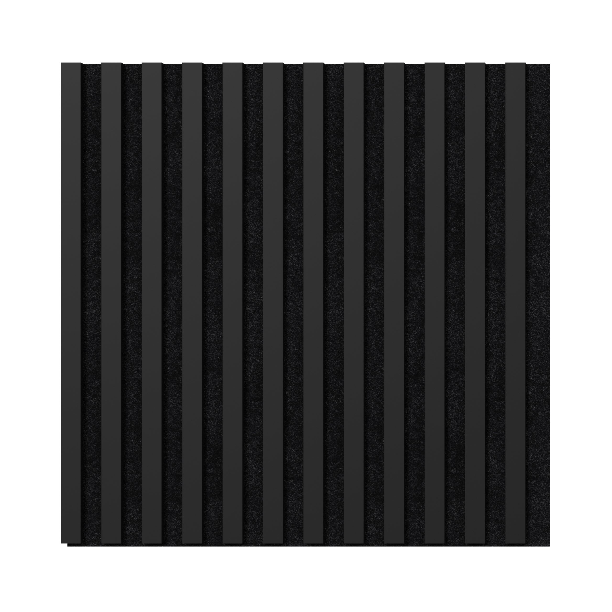 Panneau Tasseau Acoustique effet tasseau bois en feutre 605mm x 605mm noir sur noir Linea Proline Stegu - 7