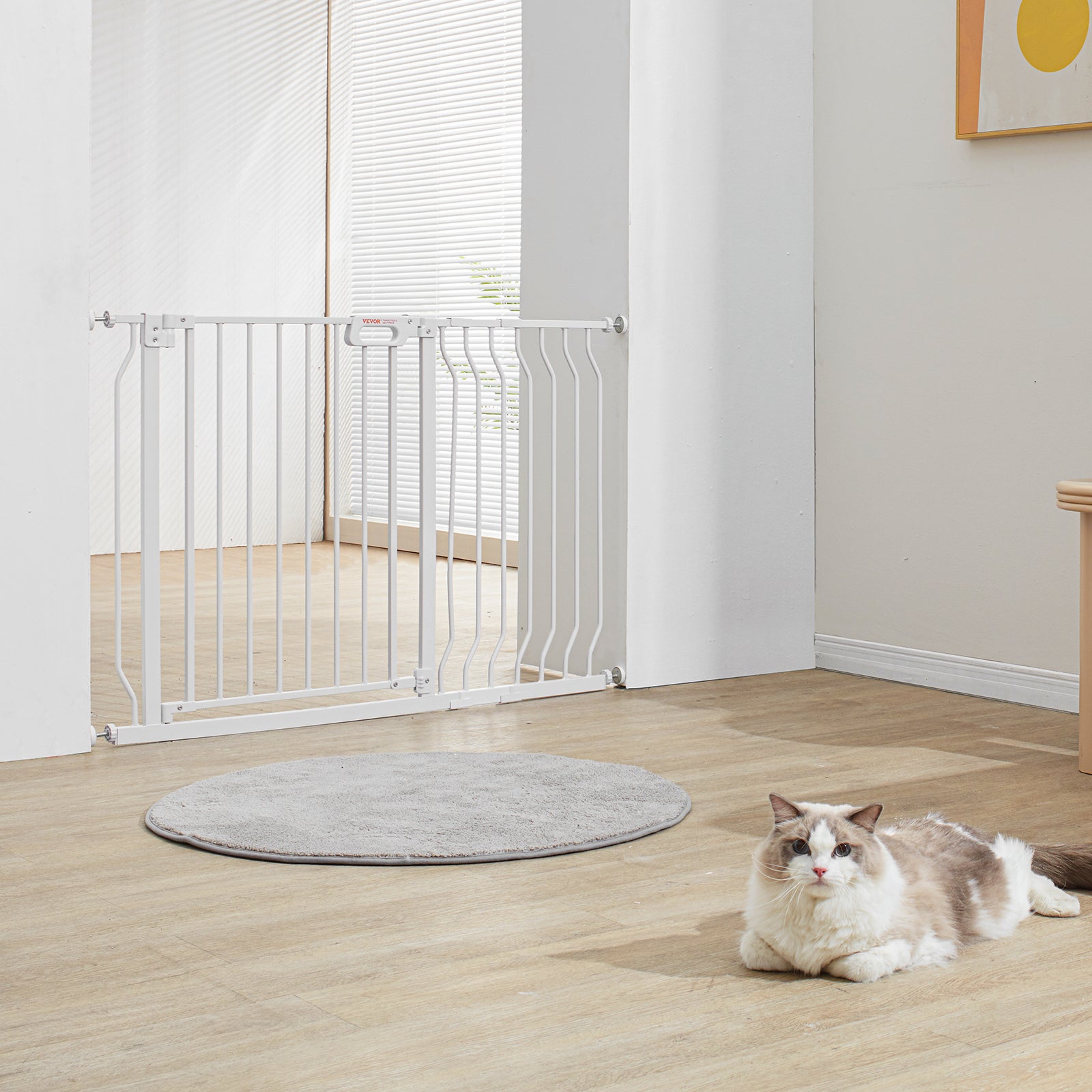 Barriere de Securite Extensible 75-118 cm Hauteur 76 cm Barriere deEscalier a Fermeture Automatique sans Percage Grande Ouverture 533 mm a 180° VEVOR - 8