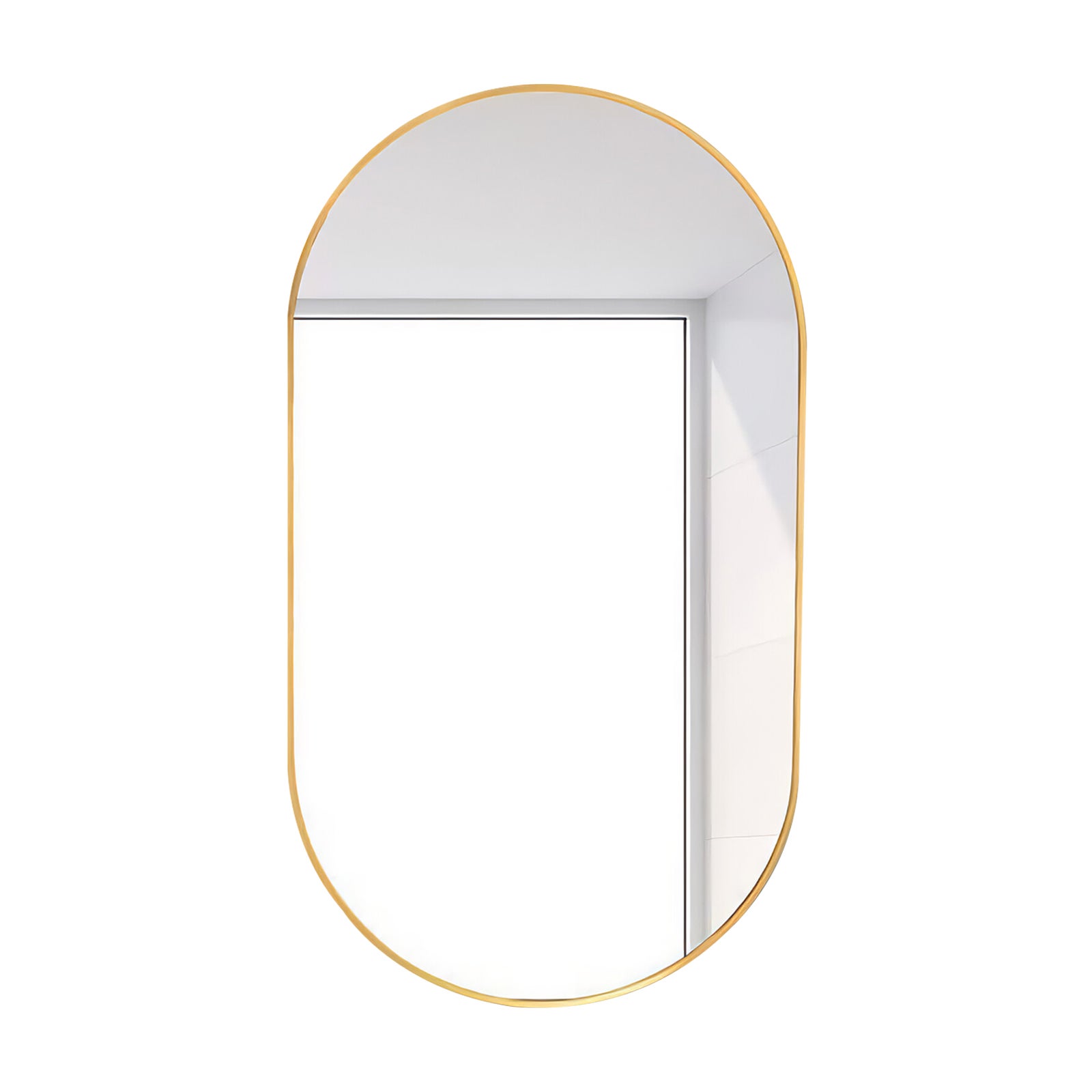 Specchio ovale 50x60 cm in vetro di alta qualità anti-frantumazione per riflesso chiaro e protezione massima - 8