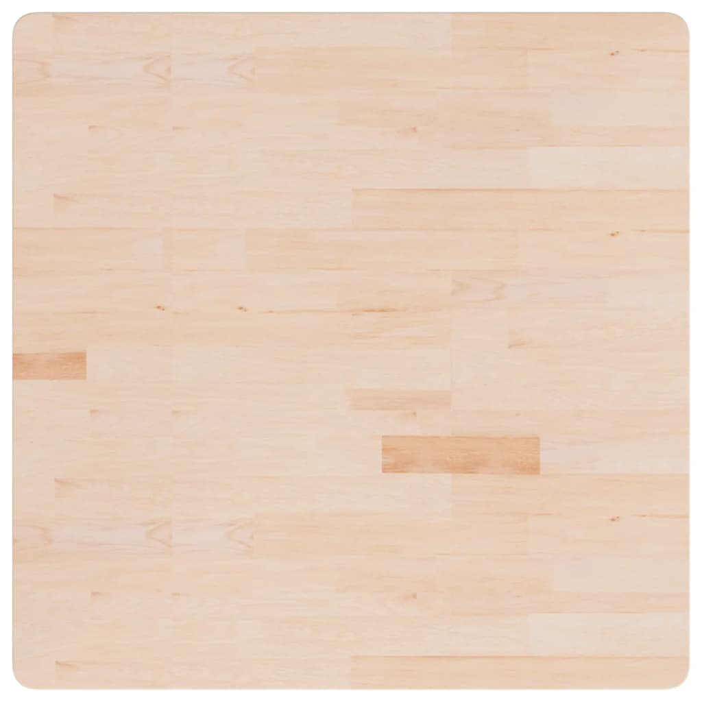 Tablero de escritorio | tablero de mesa | superficie de mesa cuadrada madera de roble sin tratar 90x90x4 cm cfw32239