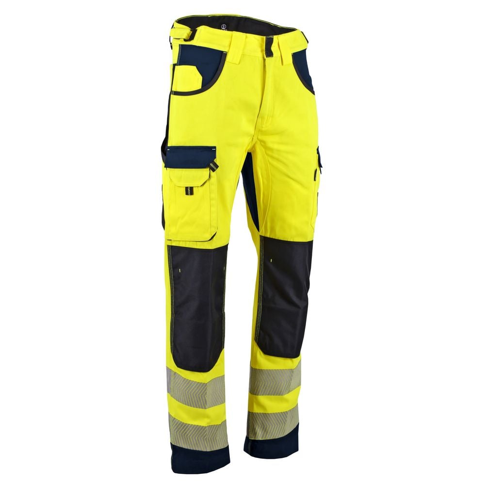 Amarillo Pantalon Fluorescente Pantalón Defensa Alta Visibilidad