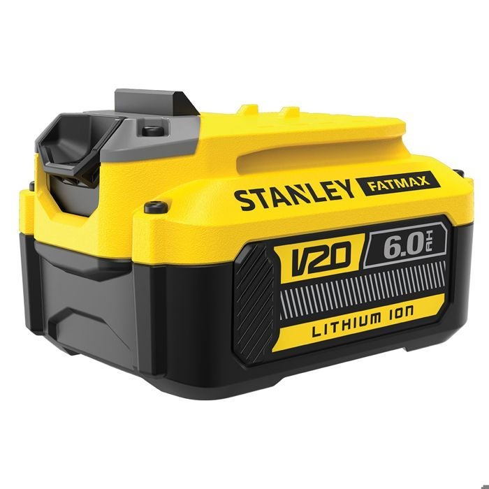 Batterie LITHIUM-ION 18V 6Ah - STANLEY Fatmax SFMCB206-XJ - Technologie améliorée gamme Fatmax V20 - 6