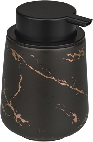 Marstey Dispenser di sapone per le mani in schiuma, 400 ml, dispenser di sapone schiumogeno in ceramica, ricaricabile, con pompa per schiuma, per casa, cucina, bagno, ristorante, hotel (coperchio