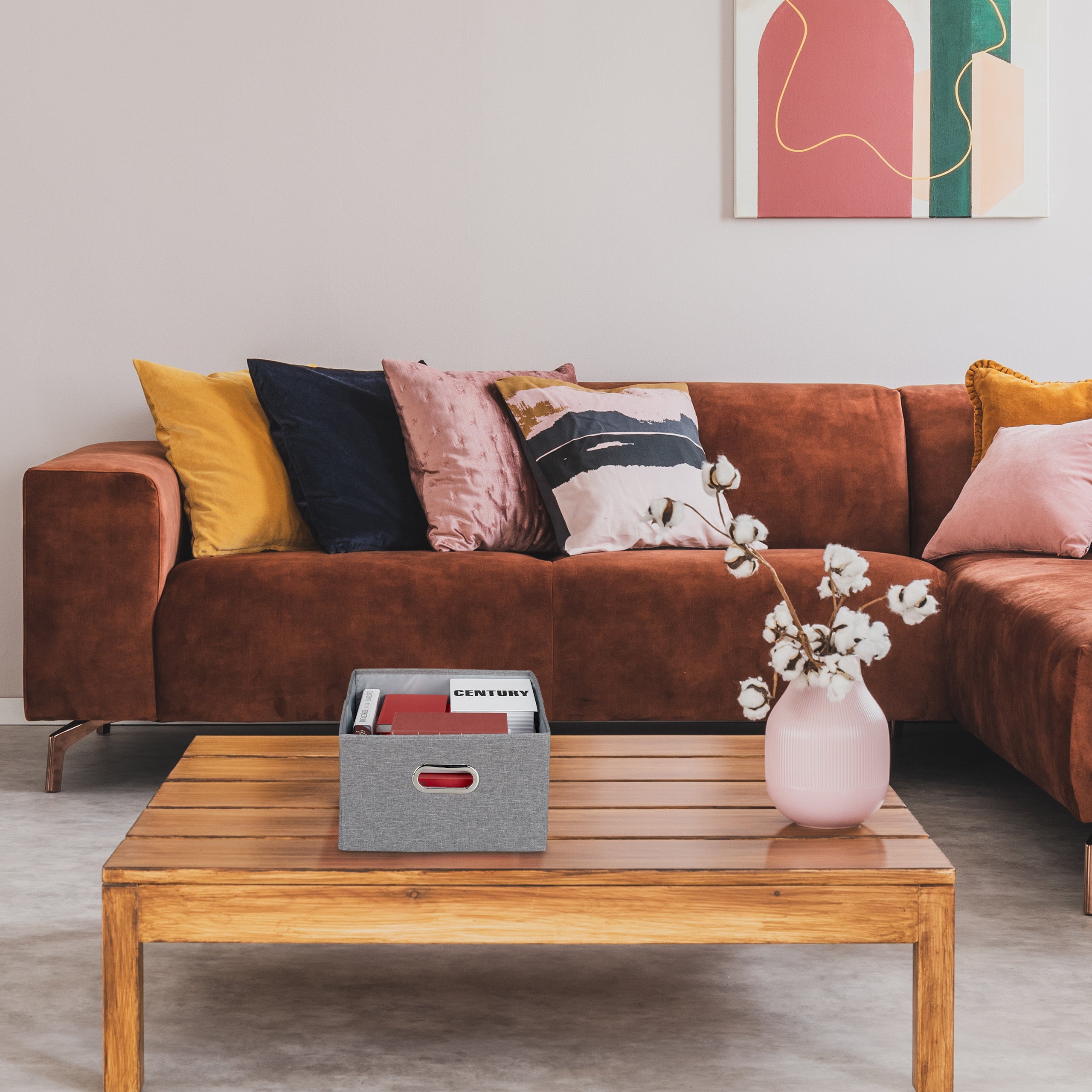 Idena Scatola Portaoggetti In Cartone - 36x28x17 Cm Con Coperchio Rinforzato Metallico - Foto 10