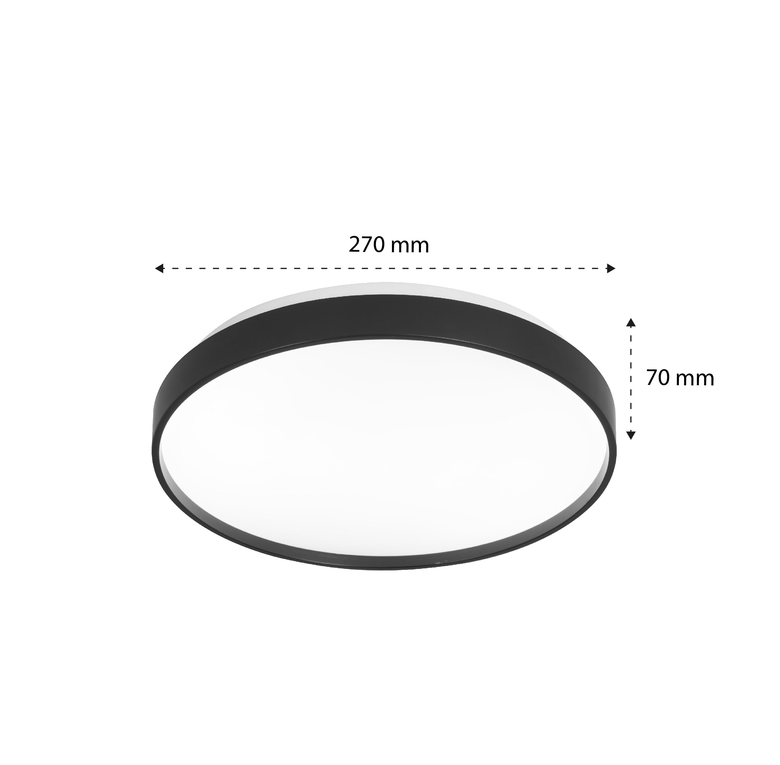 Plafon LED FILO 18W 27cm 4000K neutralna biel natynkowy stylowy okrągły czarny MasterLED - 2